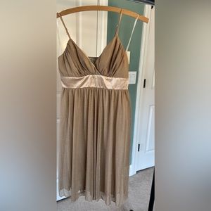 Gold sparkly lined dress from HOT KISS size S